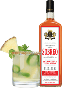 Sobreo non alcoholic cocktail and mocktail mixer in Indonesian Cinnamon spicy flavor perfect to infuse into a Manhattan cocktail recipe