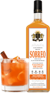 Sobreo non alcoholic cocktail and mocktail mixer in Valencia Orange citrus flavor perfect to infuse into a tequila margarita recipe